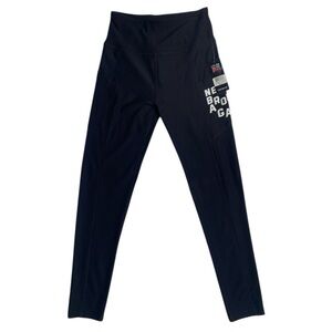 Black High-Waisted Leggings With pockets Sz S-M